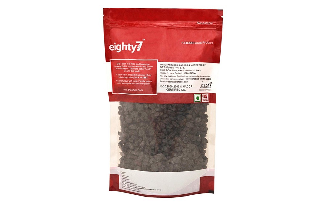 Eighty7 Black Raisins    Pack  1 kilogram